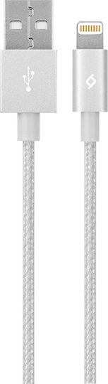 TTEC AlumiCable Braided USB to Lightning Cable Γκρι 1.20m (2DK16G)