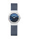 Bering Time Watch with Blue Metal Bracelet