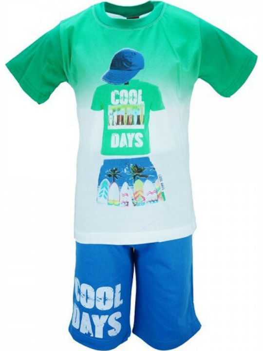 Trax Kids Set with Shorts Summer 2pcs Green