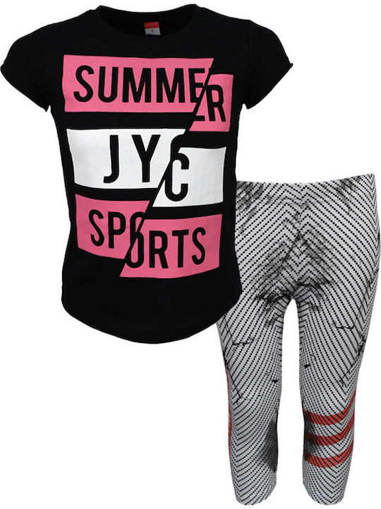 Joyce Kids Set with Leggings Summer 2pcs Black