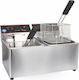 Fresh Elektrische Fritteuse Doppel 6.5kW Kapazität 2x8lt 55x43x34cm 162812