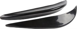 Autoline Protective Door Guards for Car Bumpers 33cm x 4.5cm 2pcs Black