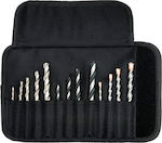 Metabo Set of 13 Drills Carbide with Cylindrical Shank for Wood, Masonry, Metal, Glass and Tiles