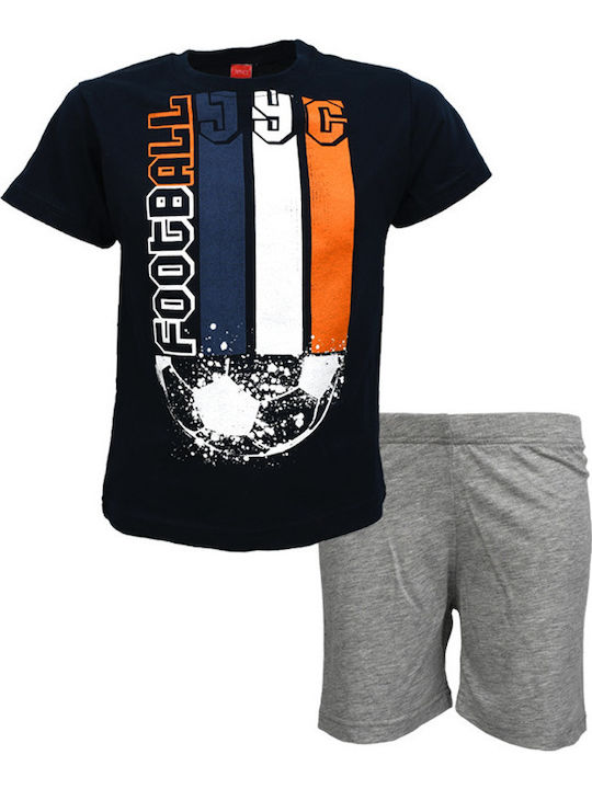 Kids Set with Shorts Summer 2pcs Navy Blue