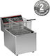 Lappas Ηλεκτρική Φριτέζα 3.25kW Χωρητικότητας 8lt 26.5x42.5x35cm LP-8L
