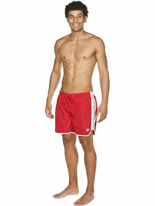 Arena Herren Badehose Shorts Rot Gestreift