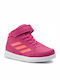 Altasport Mid Kinder Sneakers Hoch mit Klettverschluss Real Magenta / Hi Res Coral / Cloud White