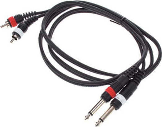 The Sssnake Cablu 2x 6,3 mm de sex masculin - RCA de sex masculin 1.5m (SPR2015)