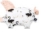 La Millou Sleepy Pig Minky Baby Bed Reducer Pillow White 35x66cm