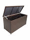 vidaXL Rattan Outdoor Storage Box Brown 120x50x60cm