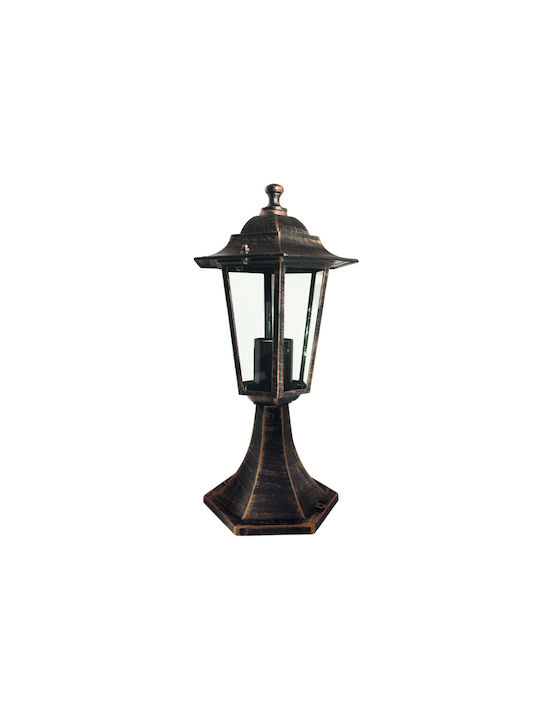 Aca Lamp Lattern Outdoor 60W IP45 for Socket E27 Rust