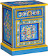 Bedside Table Made of Solid Blue Wood 40x30x50cm