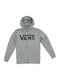 Vans Men's Sweatshirt Jacket with Hood and Pockets Gray