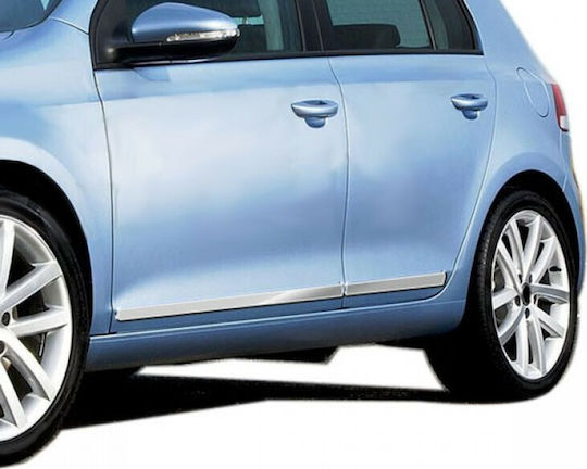 S-dizayn Αυτοκόλλητα Προστατευτικά Αυτοκινήτου Vw Golf 6 2010-2013 Πόρτας Αυτοκινήτου σε Ασημί Χρώμα 8τμχ