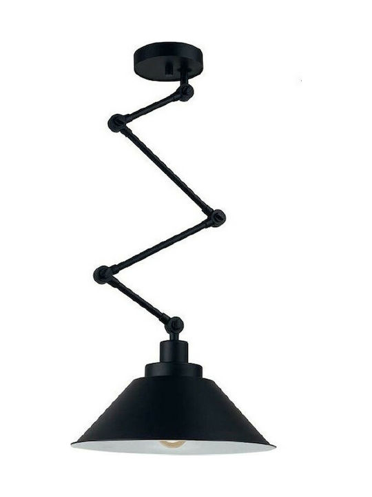 Nowodvorski Pantograph Pendant Light Single-Light Bell for Socket E27 Black