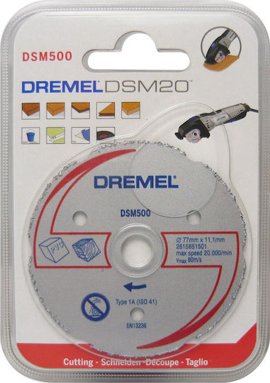 Dremel DSM500 Schneidscheibe aus Karbid für Mehrzweckanwendungen Schneidscheibe Baumaterialien 20mm