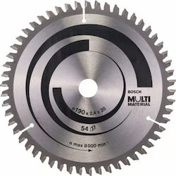 Bosch Disc de tăiere Lemn cu 54 Dinti 190mm