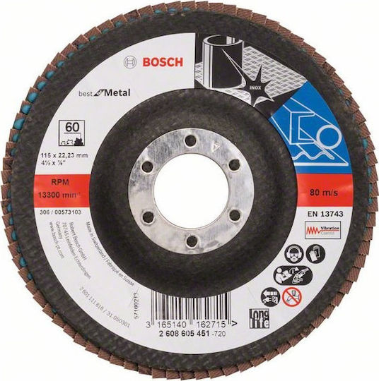 Bosch X571 Grinding Disc Metal 115mm