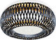 Slamp Kalatos Black-Gold Deckenleuchte Schwarz mit Integrierter LED