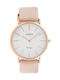 Oozoo Timepieces Vintage Watch with Leather Strap Pink