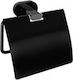 Karag New Oval MB Inox Paper Holder Wall Mounted Black Matt