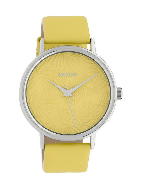 Oozoo Timepieces Limited Uhr mit Gelb Lederarmband