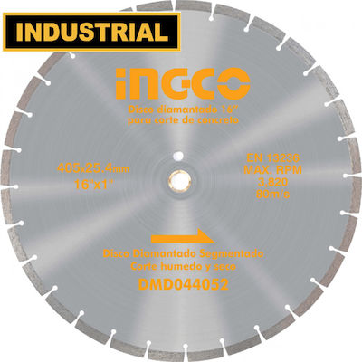 Ingco Διαμαντόδισκος Ασφάλτου 405mm Slicer/Coarse Grater Disc Construction Materials 405mm 1pcs