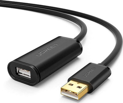 Ugreen USB 2.0 Cablu USB-A de sex masculin - USB-A femelă Negru 5m 10319