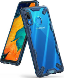 Ringke Fusion-X Coperta din spate Silicon rezistent Albastru (Galaxy A30)