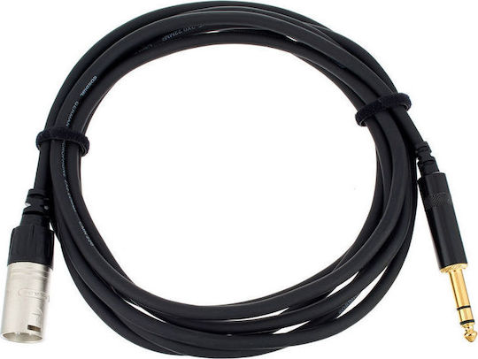 Cordial XLR male to 6.3mm male 3m Cable (CFM 3 MV)
