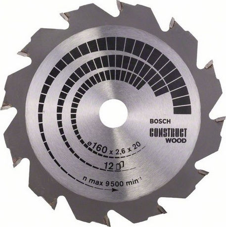 Bosch Saw blade Circular saws Construct Wood 210x30mm Cutting Disc Wood Hole Diameter 210mm with 14 Teeth 1pcs