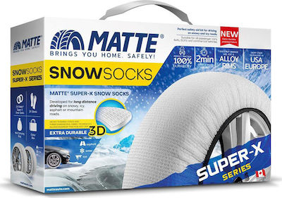 Matte Super X Series XX-Large Αντιολισθητικές Χιονοκουβέρτες για Επιβατικό Αυτοκίνητο 2τμχ