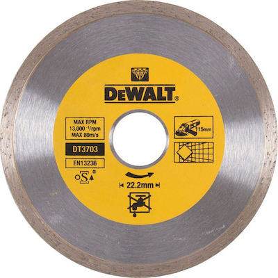 Dewalt Διαμαντόδισκος Πλακιδίων 115mm Slicer/Coarse Grater Disc Construction Materials 115mm 1pcs