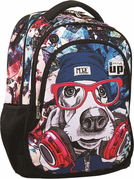 Back Me Up Dog School Bag Backpack Elementary, Elementary Multicolored