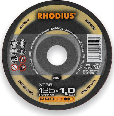 Rhodius Δίσκος Κοπής Inox 125mm Disc de tăiere Metal 125mm 1buc