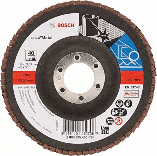 Bosch X571 Grinding Disc Metal 115mm
