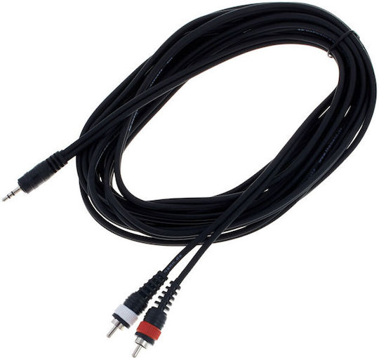 The Sssnake Cablu Audio 3,5 Mm Male - Rca De Sex Masculin Negru 6m YRK2060