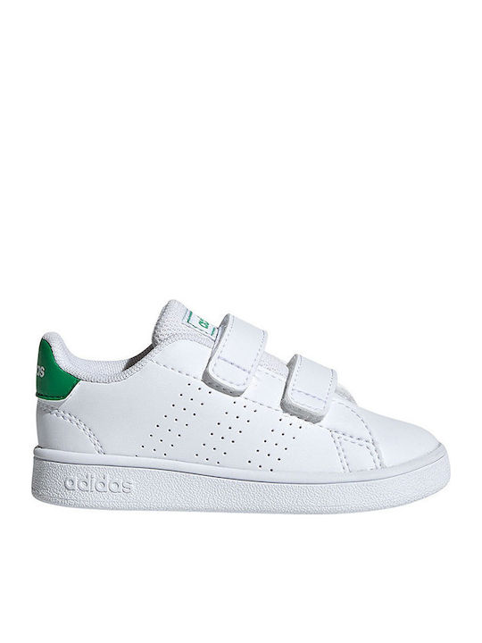 Vorteil Kinder Sneakers mit Klettverschluss Cloud White / Green / Grey Two