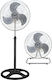 Crystal Home Air Metal Dual Πολυμορφικός Ανεμιστήρας 80W Διαμέτρου 45cm Μαύρος