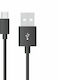 V-TAC Retractable to micro USB Cable Ασημί 1m (Silver)