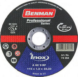 Benman Δίσκος Κοπής Inox-CD Professional 230mm Disc de tăiere Metal 230mm 1buc