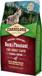 Carnilove Into The Wild Duck & Pheasant Trockenfutter für erwachsene Katzen mit Ente 6kg