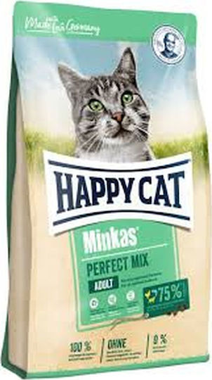 Happy Cat Minkas Perfect Mix Dry Food Gluten-Free for Adult Cats with Poultry 1.5kg