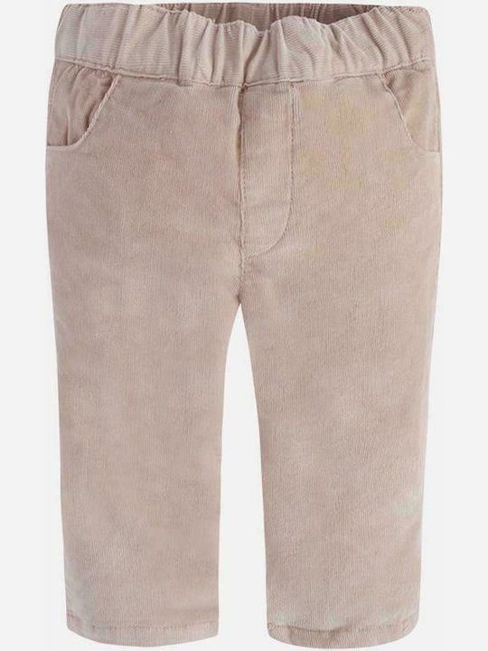 Mayoral Kids Corduroy Trousers Beige