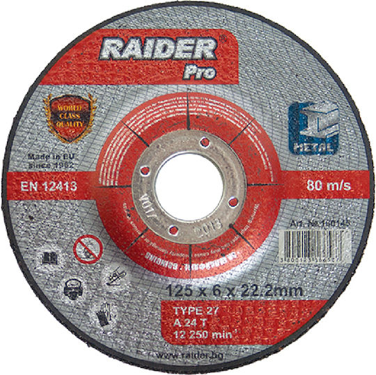Raider Metallschleifscheibe Pro 115mm Schleifscheibe Metall 115mm