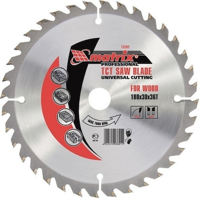 MTX 732789 Disc de tăiere Lemn 185mm cu 36 dinți 1buc