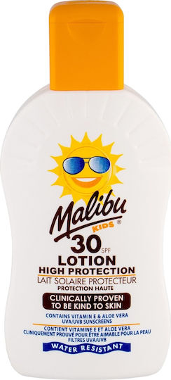 Malibu SPF30 Αδιάβροχο Παιδικό Αντηλιακό Γαλάκτωμα 200ml