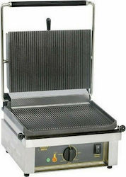 Roller Grill Panini R Commercial Sandwich Maker with Cast iron Ribbed Top and Ribbed Bottom 3000W