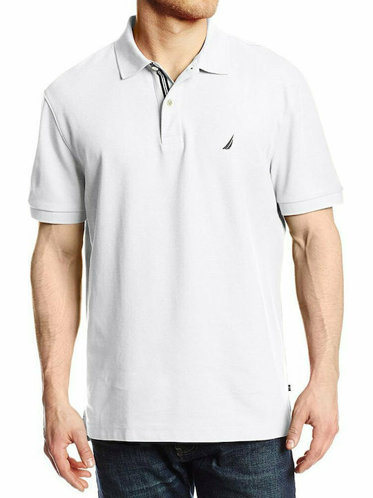 Nautica Performance Ανδρικό T-shirt Κοντομάνικο Polo Λευκό