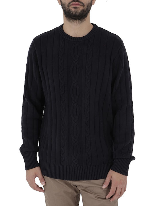 Nautica Herren Langarm-Pullover Schwarz